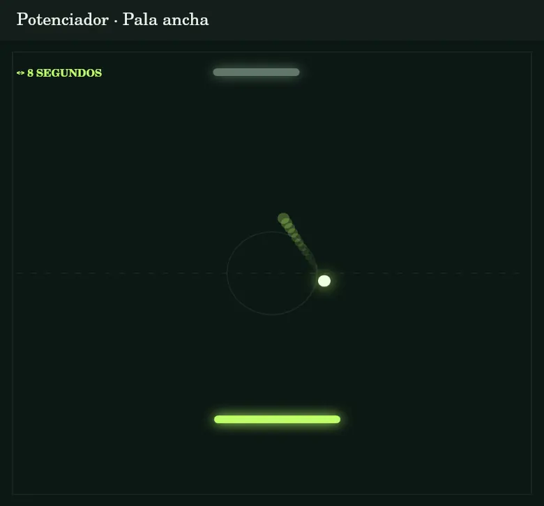 La pala ancha da una ventaja temporal a tu lado.